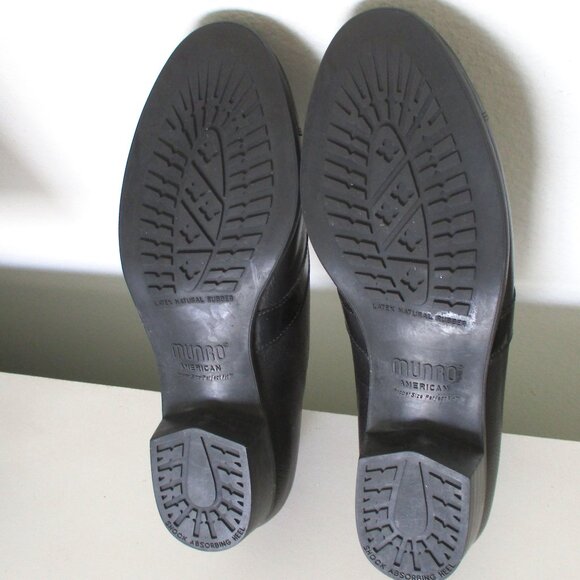 Munro American Womens Black Leather Lace-up Cap Toe Oxford Shoe NWOB - Size 6.5M - Picture 8 of 8